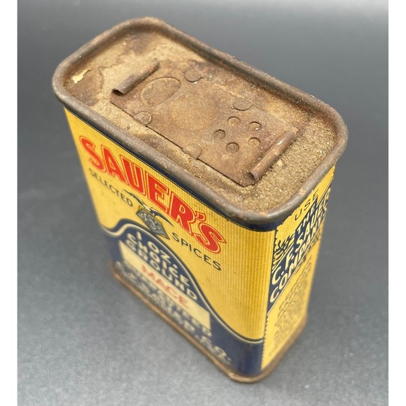 Vintage Sauer's Spice Tin - Mace #1 - Advertising - Picture 4 of 5